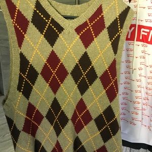 Abercombie & Fitch Diamond Sweater Vest M